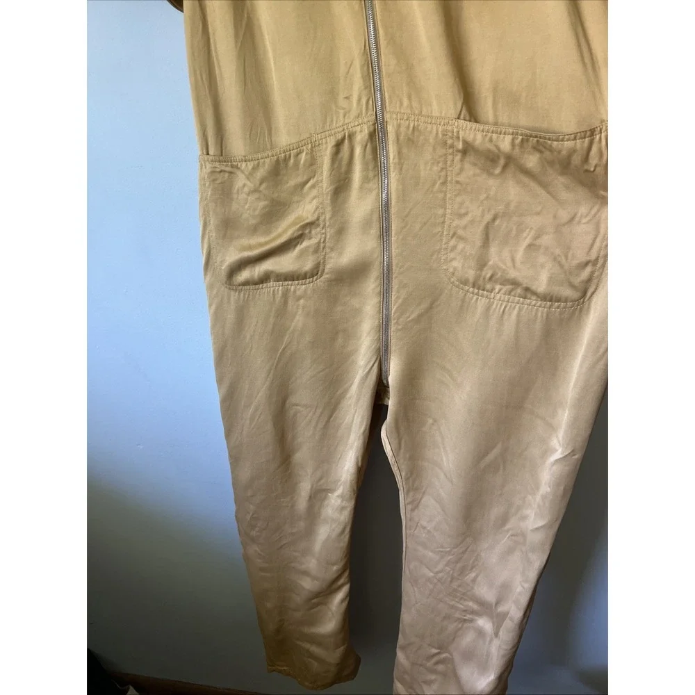 Rachel Comey Barrie Jumpsuit Coverall Workwear Size 8 Silky Zip Front  Viscose